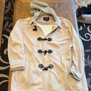 Torrid 3X Super Soft Tan Toggle Knit Jacket lightweight jacket, Front Pockets